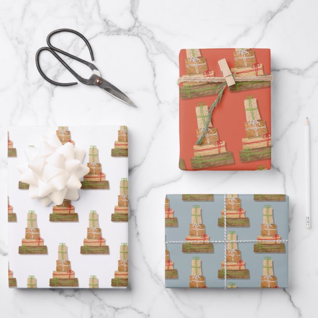 Lieblings-Dinge Brown Papier Pakete Weihnachten (Vorderseite)