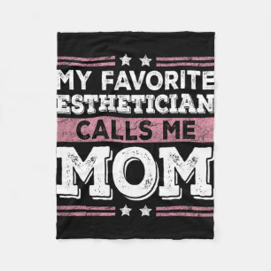 Lieblings-Esthetikerin ruft Mama Funny Mama Mother Fleecedecke