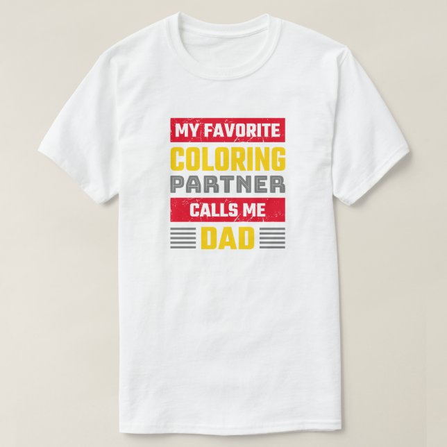 Lieblings-Farbpartner - Funny Coloring Fan T-Shirt (Design vorne)