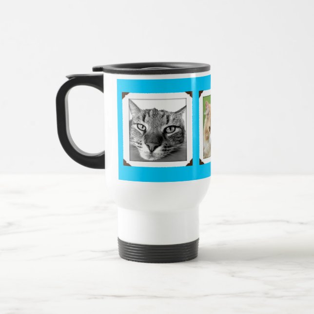 Lieblings-Fotos Cat Lovers Reisebecher (Links)