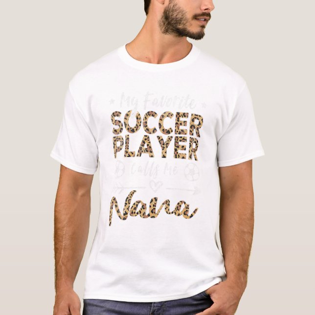 Lieblings-Fußballspieler-Anrufe T-Shirt (Vorderseite)