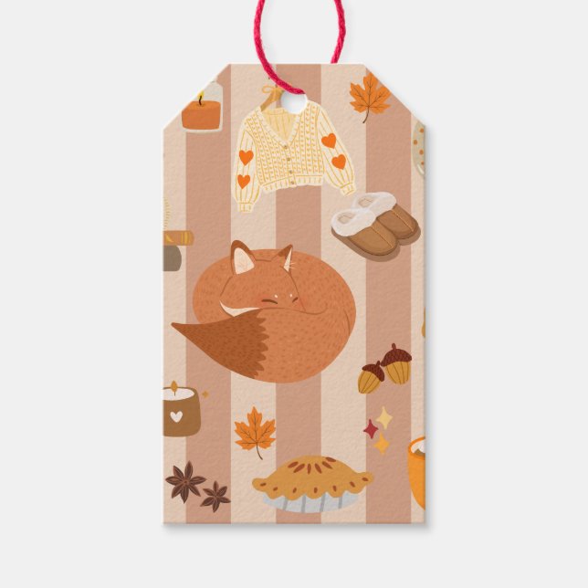 Lieblings-Herbst-Dinge Geschenkanhänger (Vorderseite)