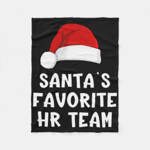 Lieblings-Hr-Team von Weihnachtsmann Lustige Perso Fleecedecke