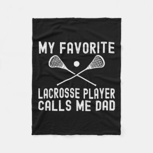 Lieblings-Lacrosse-Spieler nennt mich am Vatertag  Fleecedecke