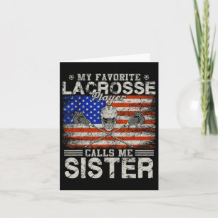 Lieblings-Lacrosse-Spieler nennt mich Schwester lu Karte