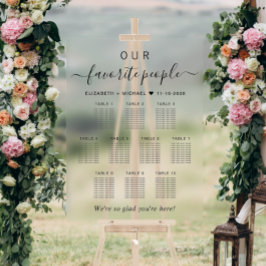 Lieblings-Leute 10 Tisch Hochzeitssitze Acrylschild