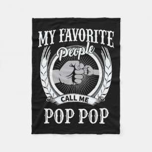 Lieblings-Leute nennen mich Pop Pop Opa Fleecedecke