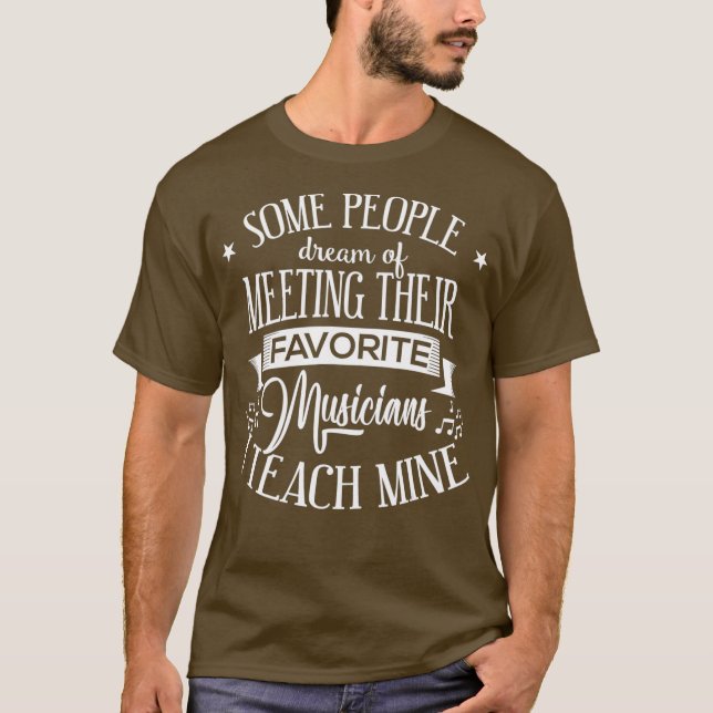 Lieblings-Musiker Ich lehre meinen Musiklehrer T-Shirt (Vorderseite)