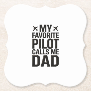 Lieblings-Pilot nennt mich Dad Vintage-Flugzeug-Sh Untersetzer