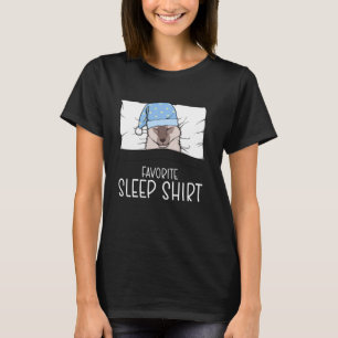 Lieblings-Schlaf-Shirt Javanesisch Katze, schlumme T-Shirt
