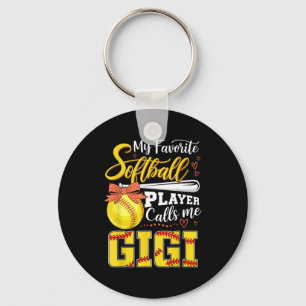 Lieblings-Softballspieler nennt Gigi Tee Mütter Da Schlüsselanhänger