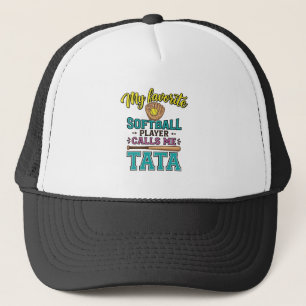Lieblings- Softballspieler nennt mich TATA-Shirt-D Truckerkappe