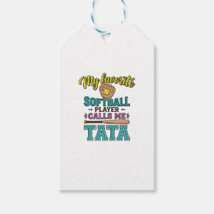 Lieblings-Softballspieler nennt mich TATA-Shirt-De Geschenkanhänger