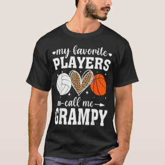 Lieblings-Spieler nennen Grampy Volleyball Basball T-Shirt