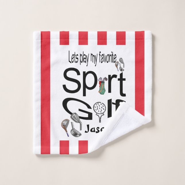 Lieblings-Sport-Bad Handtuchhandtuch Sets Golf (Waschlappen)