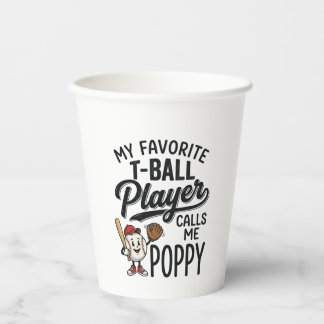 Lieblings-T-Ball-Spieler nennt mich Opa-Shirt-Desi Pappbecher