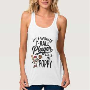 Lieblings-T-Ball-Spieler nennt mich Opa-Shirt-Desi Tank Top