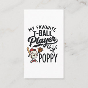 Lieblings-T-Ball-Spieler nennt mich Opa-Shirt-Desi Visitenkarte