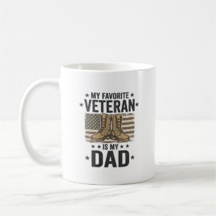 Lieblings-Veteran-Vater-Patriotische-Kampf-Stiefel Kaffeetasse