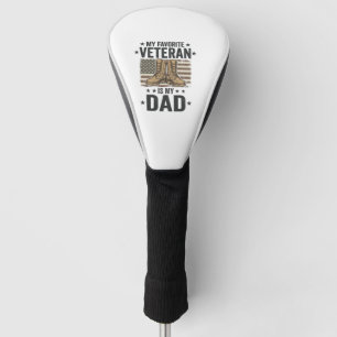 Lieblings-Veteran-Vater-Patriotisches-Kampfstiefel Golf Headcover