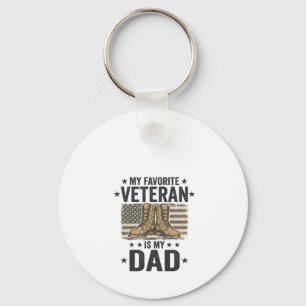 Lieblings-Veteran-Vater-Patriotisches-Kampfstiefel Schlüsselanhänger