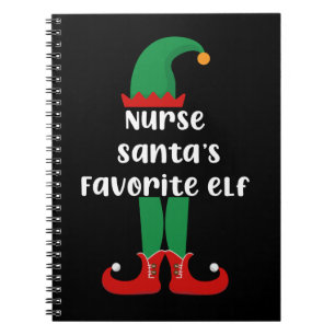 Lieblingselfe des Krankenpflegers Weihnachtsmann L Notizblock
