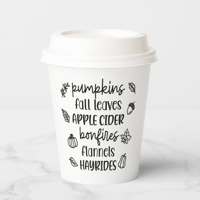 Lieblingsfall Pappbecher (Vorderseite)