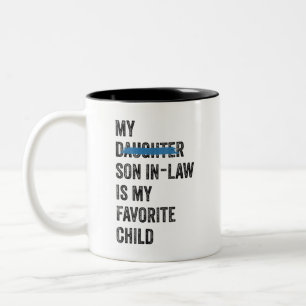 Lieblingsfamilie Mein Sohn im Jura ist mein Liebli Zweifarbige Tasse