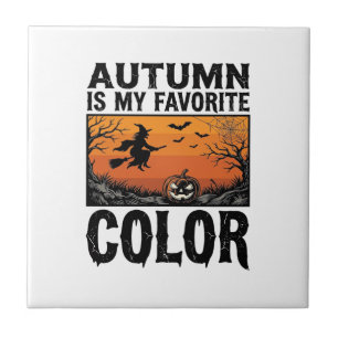 Lieblingsfarbe Herbst Halloween-Kürbis-Vektor Des Fliese