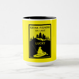 Lieblingsfischerei auf dem Kayak-See und dem Fluss Tasse