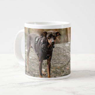 Lieblingsfoto von Haustieren Personalisiertes Hund Jumbo-Tasse