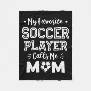 Lieblingsfußballspieler nennt Mama süße Fußball-Ma Fleecedecke