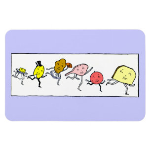 Lieblingsgerichte Vintage-Kunst Magnet