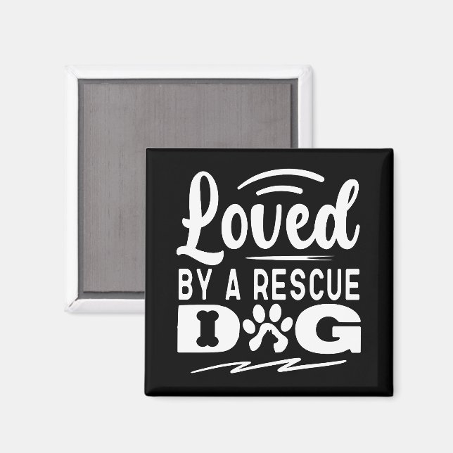 Lieblingsgeschenke eines Hundes mit Adoption Magnet (Vorderseite/Rückseite)