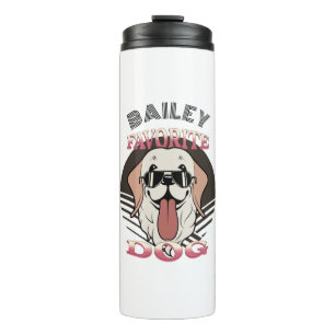 Lieblingshund, lustige niedliche Hundemutter/Papa  Thermosbecher
