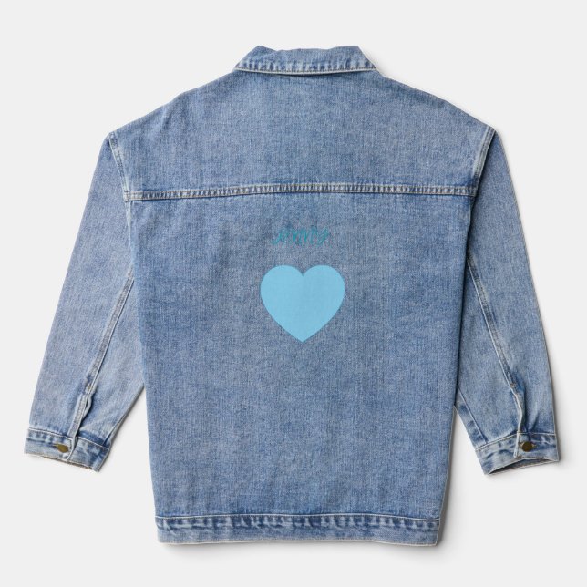 Lieblingshundin Jeansjacke (Rückseite)