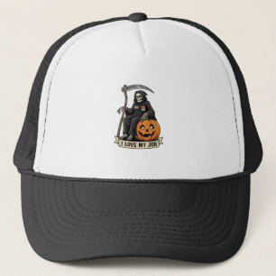 Lieblingsjob Sensenmann Halloween Kürbis Sense_1 Truckerkappe