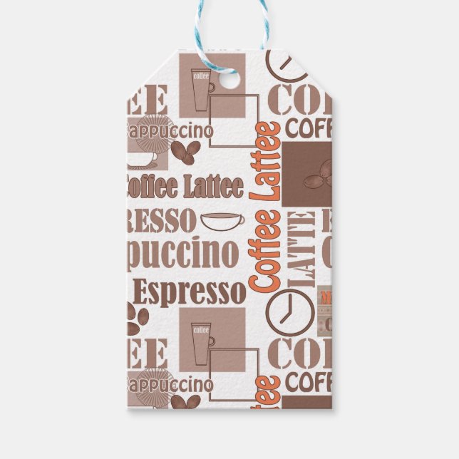 Lieblingskaffee Geschenkanhänger (Vorderseite)