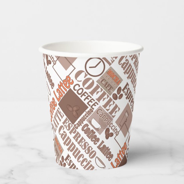 Lieblingskaffee Pappbecher (Vorderseite)