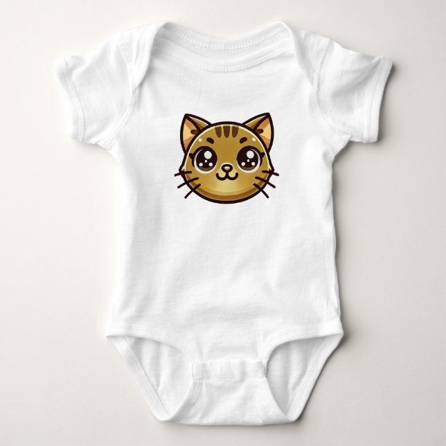 Lieblingskatze Baby Strampler (Vorderseite)