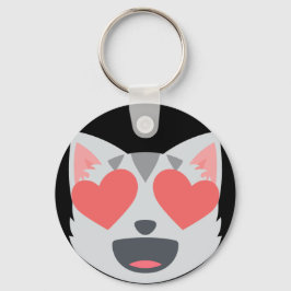 Lieblingskatze Emoji Schlüsselanhänger
