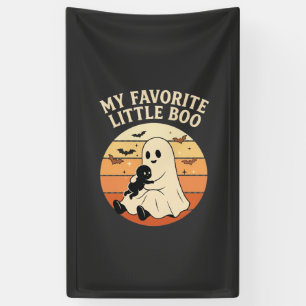 Lieblingskleiner Boo Halloween Geist Baby Retro So Banner