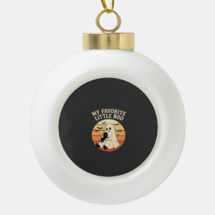 Lieblingskleiner Boo Halloween Geist Baby Retro So Keramik Kugel-Ornament