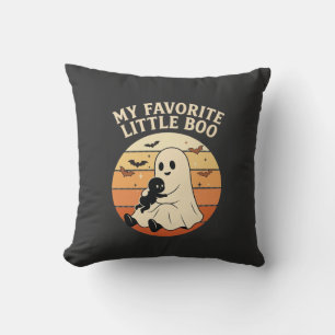 Lieblingskleiner Boo Halloween Geist Baby Retro So Kissen