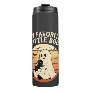 Lieblingskleiner Boo Halloween Geist Baby Retro So Thermosbecher