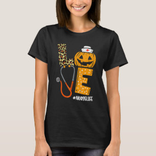 Lieblingskrankenschwester Kürbis Leopard Herbst Ha T-Shirt