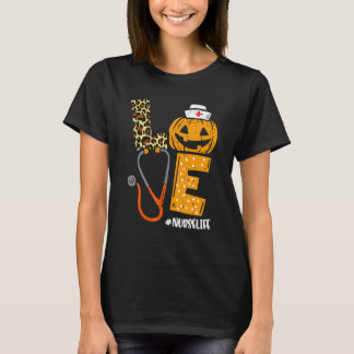 Lieblingskrankenschwester Kürbis Leopard Herbst Ha T-Shirt