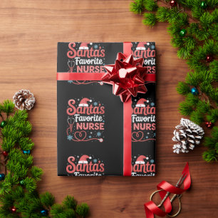 Lieblingskrankenschwester von Santa Weihnachten  Geschenkpapier