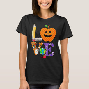 Lieblingslehrer Apfel Gruseliges Gesicht Lehrer H T-Shirt