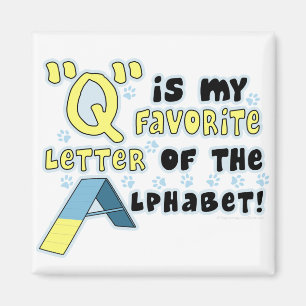 Lieblingsmagnet des buchstabe-Q Magnet